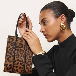 Naomi Mini Tote in Leopard Haircalf
